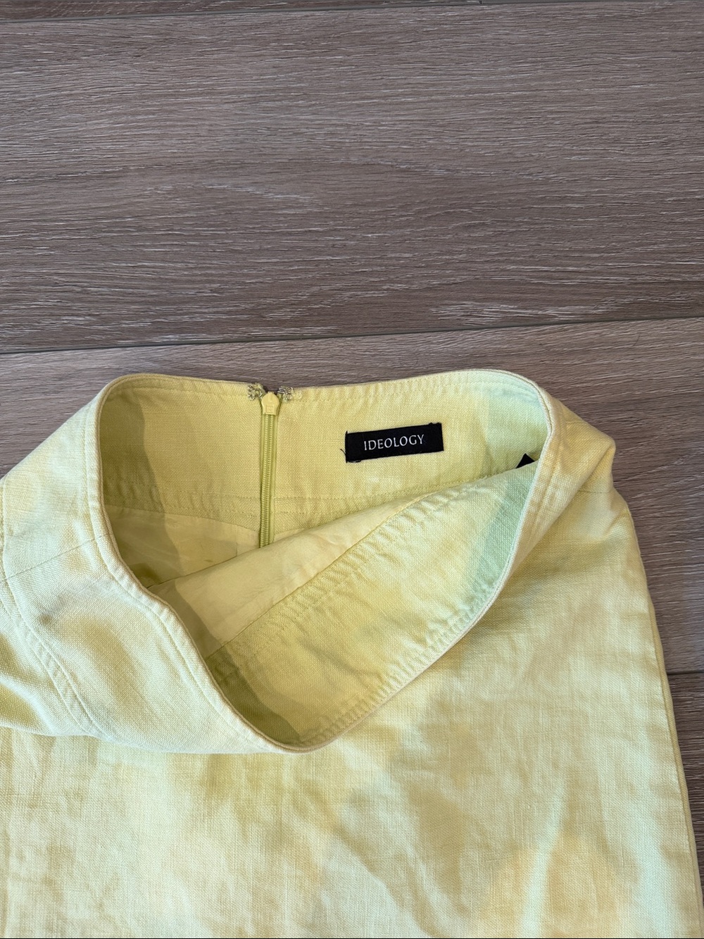 Ideology Yellow Mini A-Line Skirt - Picture 4 of 5